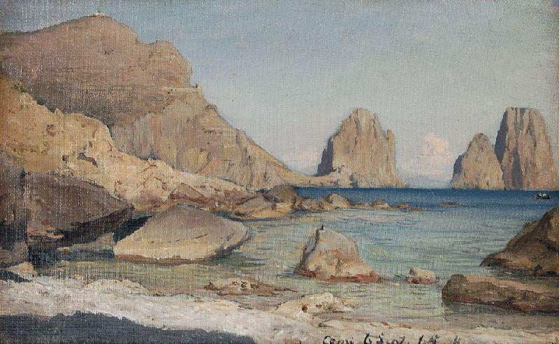 Albert Hertel Capri oil painting image